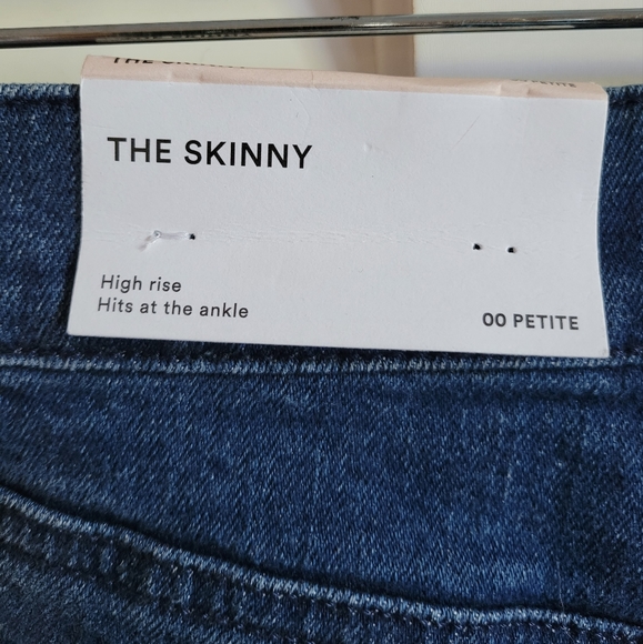 ANN TAYLOR FACTORY Nwt Skinny High Rise Jeans 00P - Picture 3 of 4